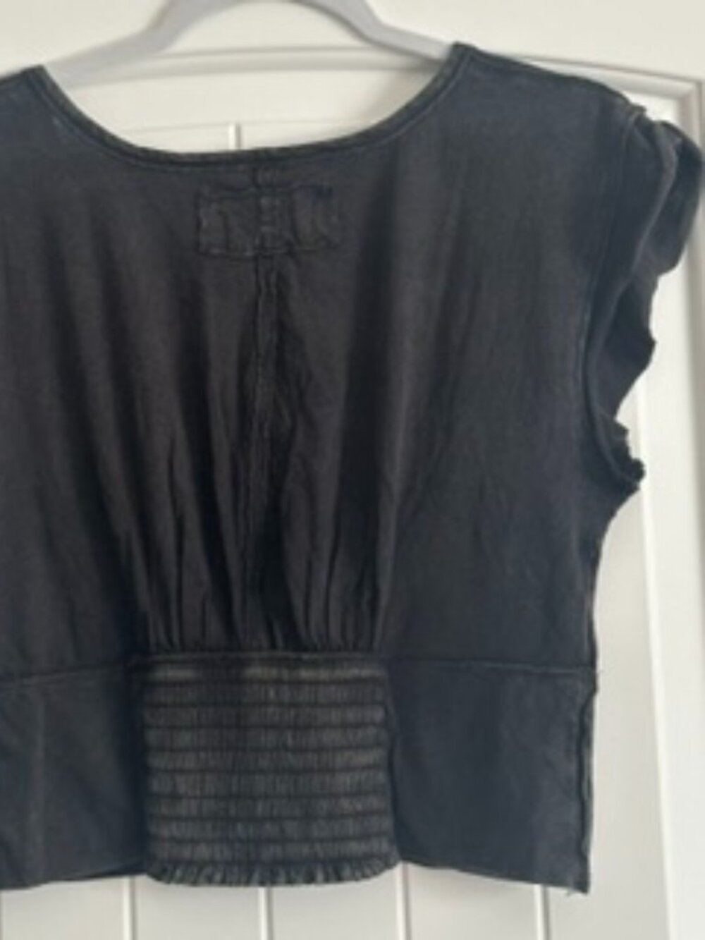 NWT Free People We The Free Ivy Tee Washed Black size- MEDIUM - Picture 6 of 6